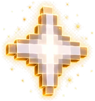A glowing nether star